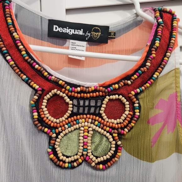 Desigual Dress with beads 36 - Picture 3 of 7